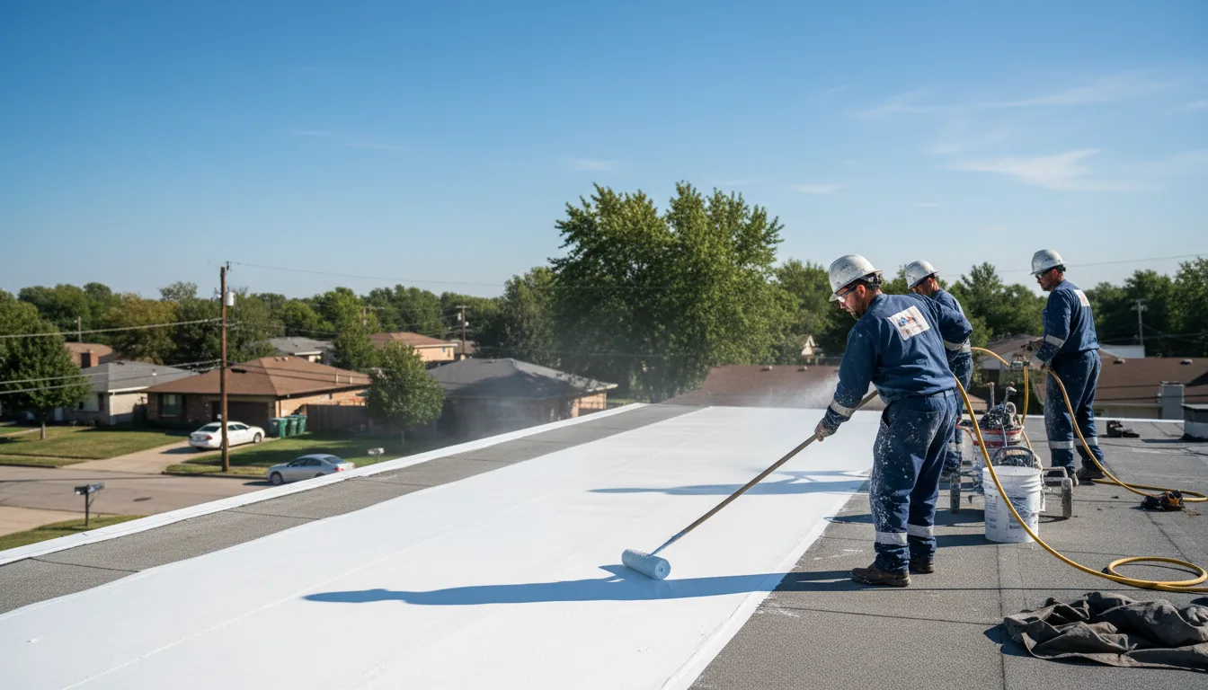 Commercial roof coating in Bidwell, OH near me